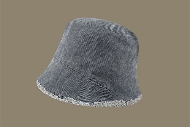 Furry Fisherman Female Summer Korean Version Of All match Retro Hat Grey - Shop at LoveMi