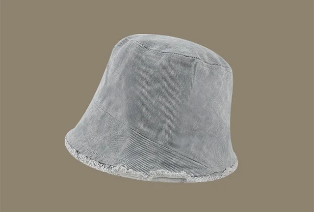 Furry Fisherman Female Summer Korean Version Of All match Retro Hat Light Grey - Shop at LoveMi