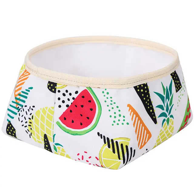 Waterproof And Easy To Clean Washable Dog Food Bowl Foldable White - Shop at LoveMi