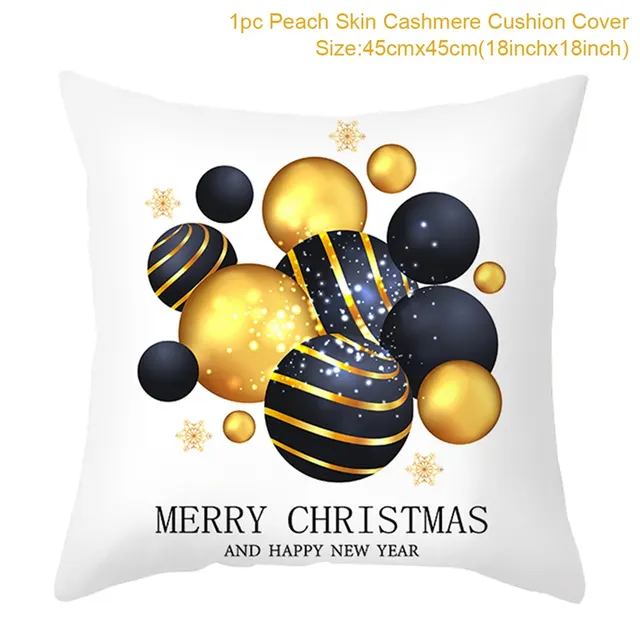 Christmas Printed Throw Pillow Cushion Cover Linen 9Style - Shop at LoveMi
