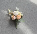 Gift Wrapping Groom And Groomsman Corsage - Champagne