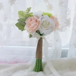 Champagne White Green Rose