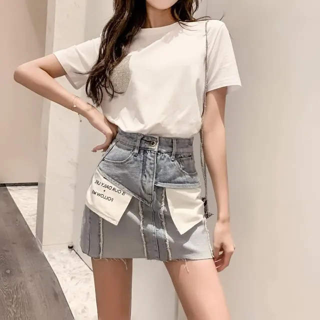 Women's High waist A line Skirt Trendy Skirt - Shop at LoveMi