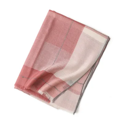 Shawl Spring And Autumn Cashmere Gradient Scarf Pink - Shop at LoveMi