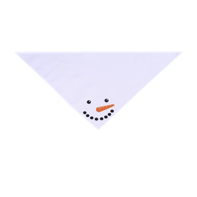 Christmas Saliva Towel Dog Holiday Turban Cat Ornament White Snowman - Shop at LoveMi