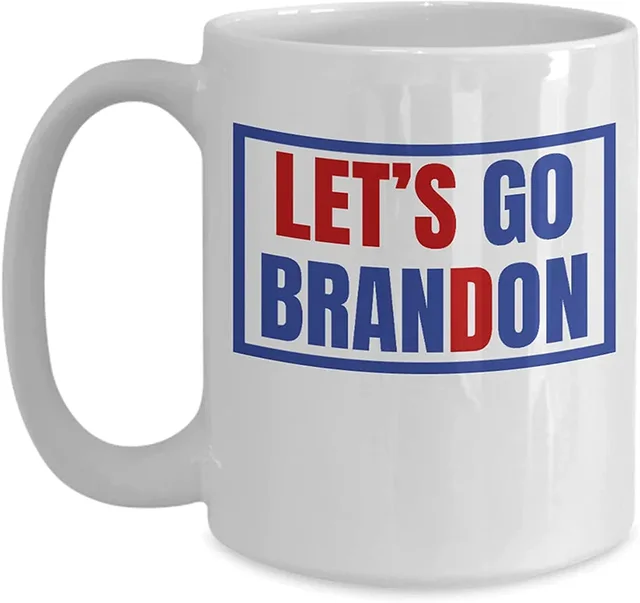 Let's Go Brandon Ceramic Coffee Mark Cup Tea Water Cup English - Shop at LoveMi