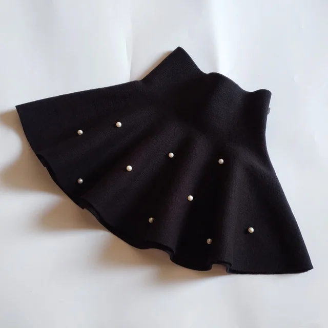Big Children Beaded Knitted Sweater Dress Black - Shop at LoveMi