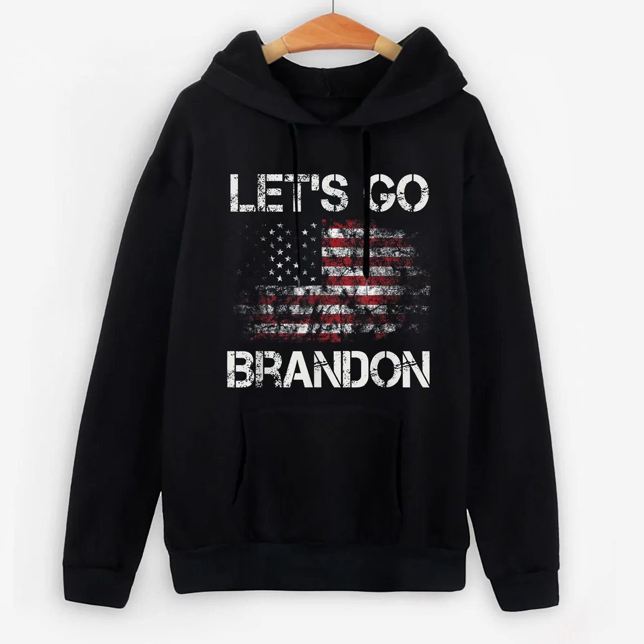 New Off-shoulder Hoodie And Hoodie European Size - Black D