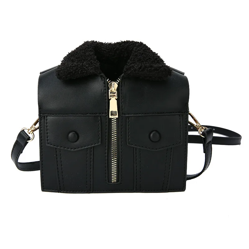 Personalized Niche Suit Clothes Small Square Bag Black - Shop at LoveMi