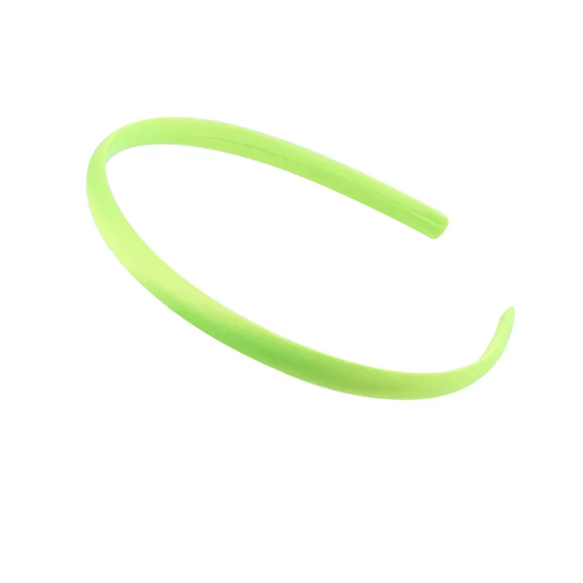 1cm Children's Handmade Fabric Hair Band Fluorescent Green - Shop at LoveMi