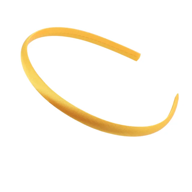 1cm Children's Handmade Fabric Hair Band Yellow - Shop at LoveMi