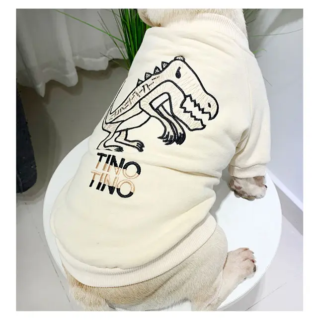 Pet Autumn And Winter Plus Velvet Dog Parent child Wear Thick Warm Cotton Coat White - Shop at LoveMi