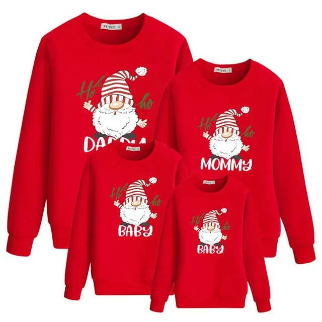 Christmas Dwarf Creative Funny Print Crew Neck Top Mom M - Shop at LoveMi
