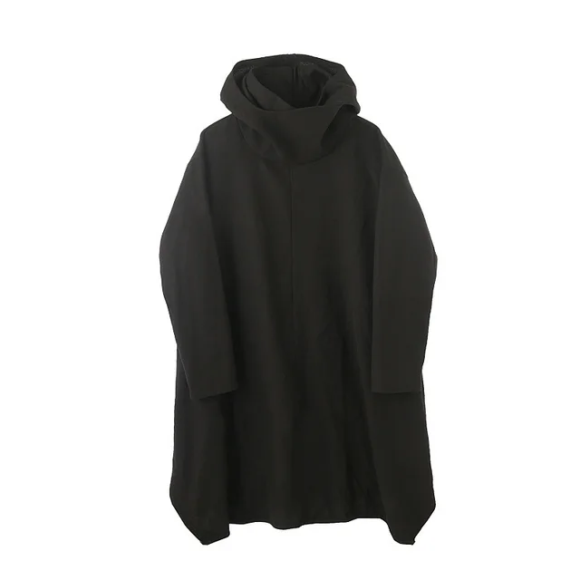 Variety Of Wearing Style Temperament Pullover Windbreaker Black - Shop at LoveMi