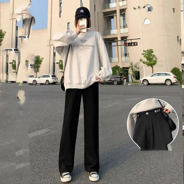 Women's Summer Thin Straight Loose High Waist Jeans 4 Style - Shop at LoveMi