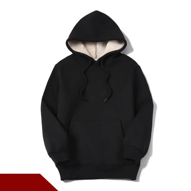 Ladies Fleece Winter Jacket Thick Plus Size Pullover Top Black - Shop at LoveMi