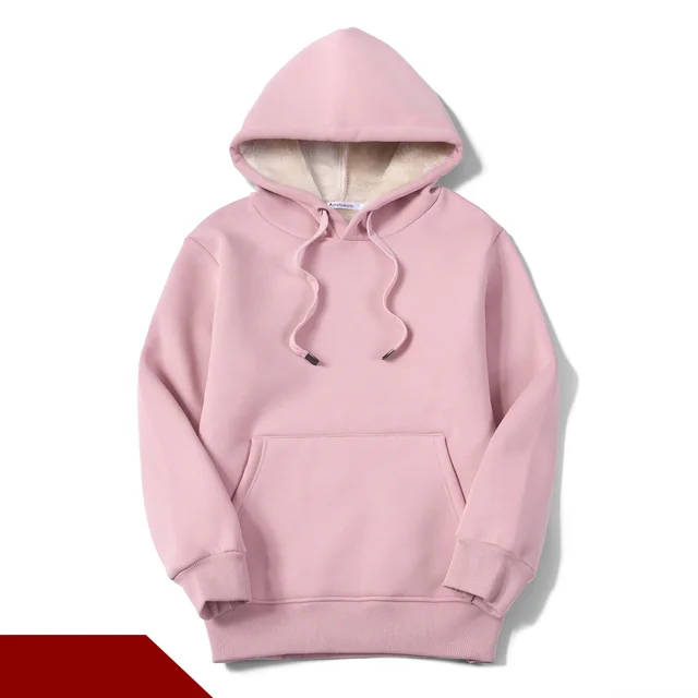 Ladies Fleece Winter Jacket Thick Plus Size Pullover Top Pink - Shop at LoveMi