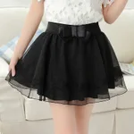Organza Short Skirtblack