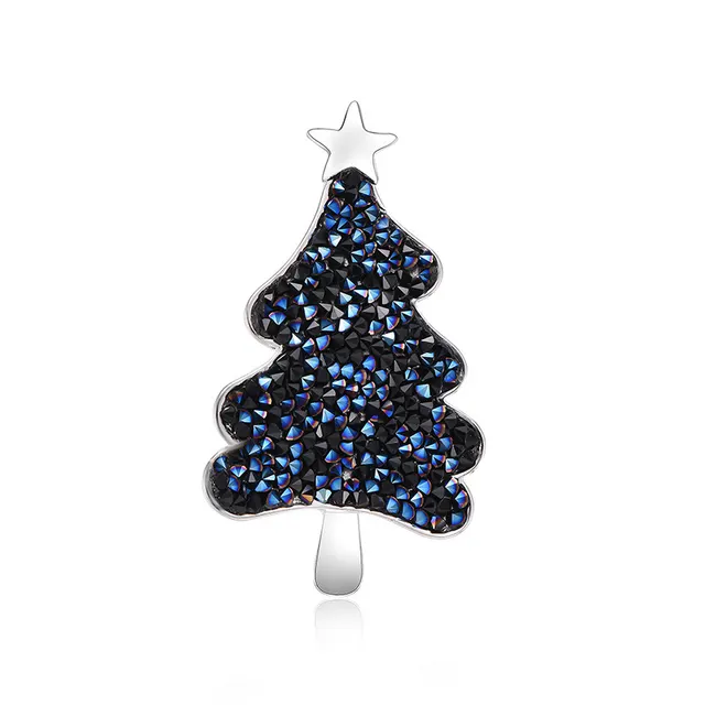 Creative Christmas Tree Diamond Brooch As Shown - Shop at LoveMi
