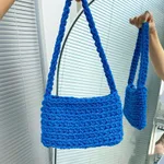 Women's Single Shoulder Armpit Bag Summer Simple - Blue