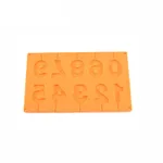 Silicone Chocolate Digital Candy Cake Baking Mold - Orange