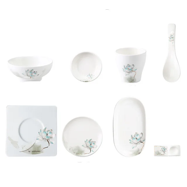 Hotel Tableware Set Eight piece Bowl And Plate Hospitality Tableware Set - Shop at LoveMi