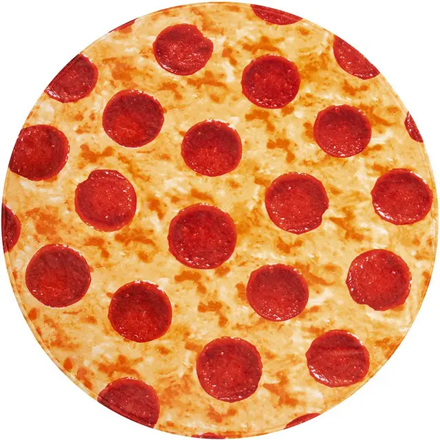 Digital Printing Flannel Siesta Cover Blanket Pizza - Shop at LoveMi