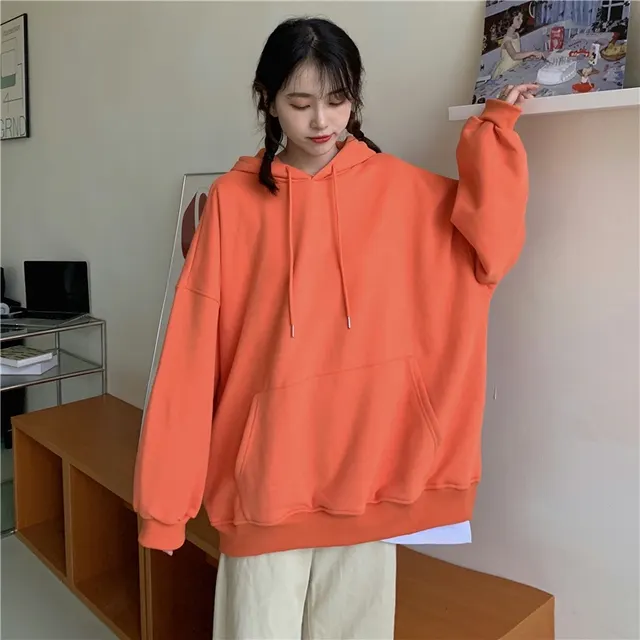 All match Loose Sweater Women Tide Ins Orange - Shop at LoveMi