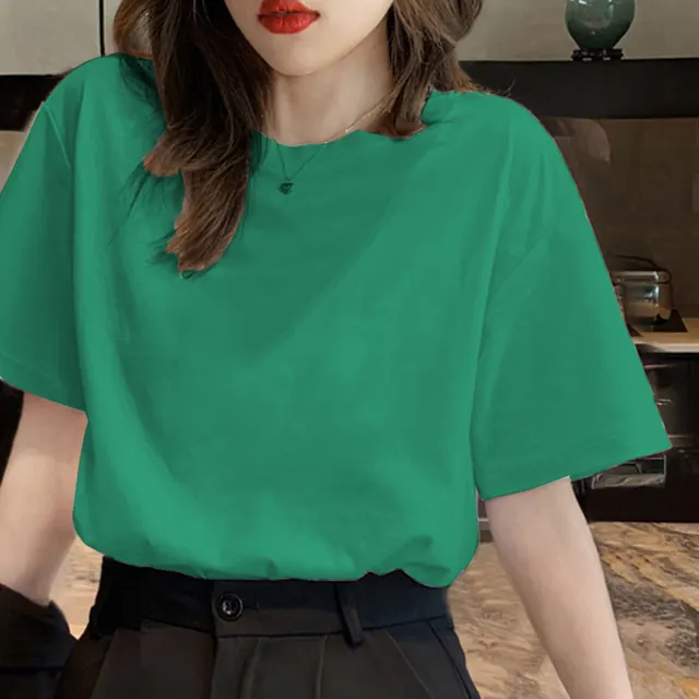 Loose And Versatile Korean Style Chic Student Half sleeved Shirt Trend Light Green - Shop at LoveMi