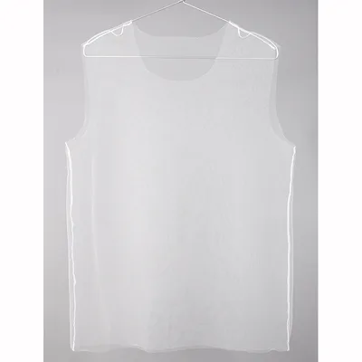 Mesh Full Transparent Racer Vest Loose Sexy Wide shoulder Underwear White - Shop at LoveMi
