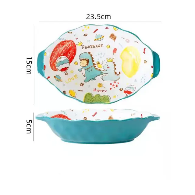 Cartoon Ceramic Dishes Set Tableware Bowl Household 17 Style - Shop at LoveMi