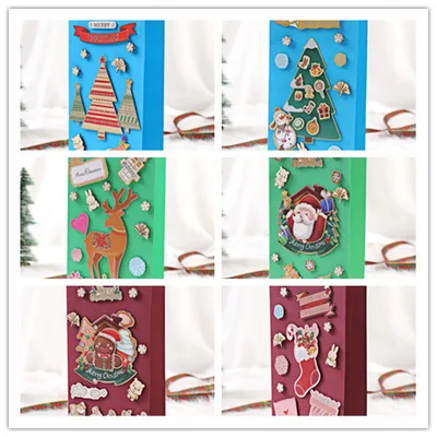 DIY Greeting Card Christmas Creative Handmade Cute Cartoon Message Set - Shop at LoveMi