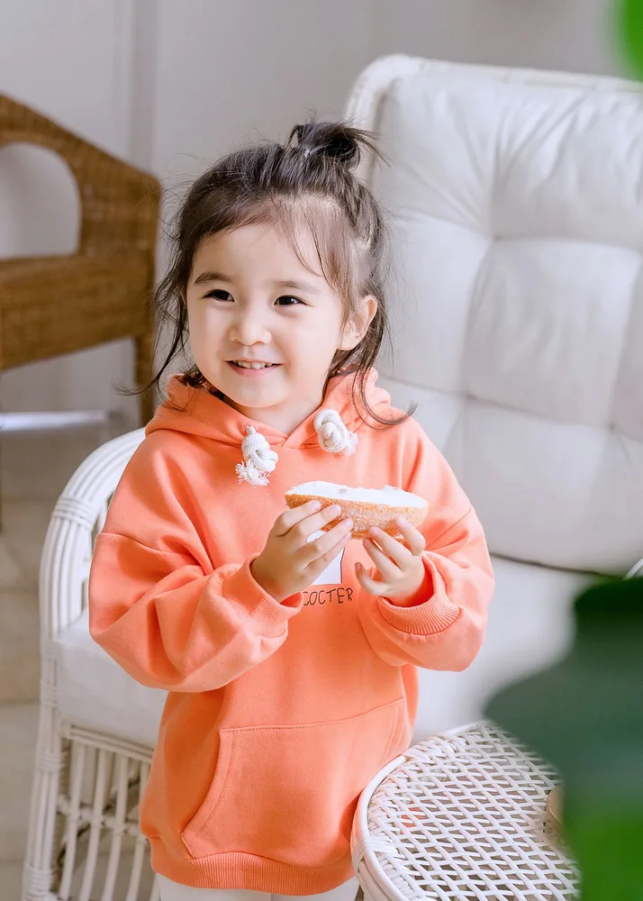 Autumn And Winter Parent child Wear Hooded Sweater Couple Wear Orange - Shop at LoveMi