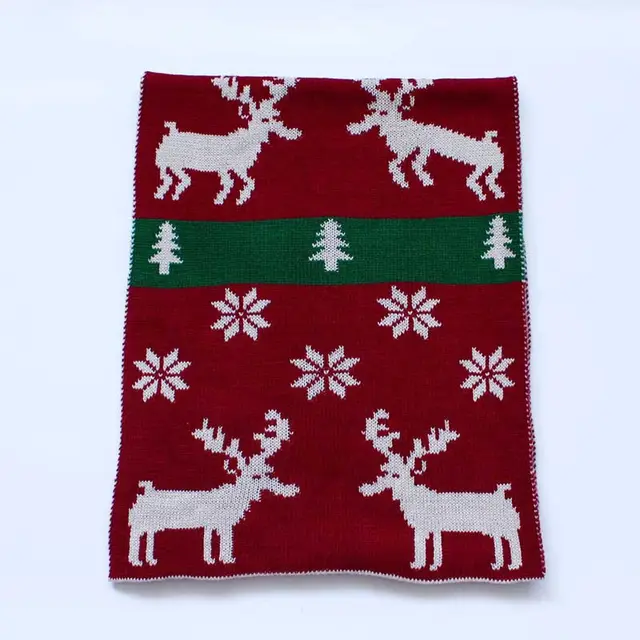 Cute Student Knit Woolen Scarf In Winter Elk Maroon - Shop at LoveMi