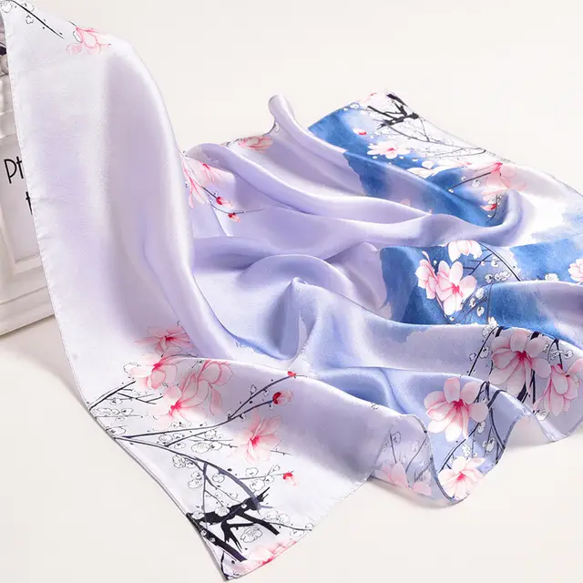 Silk Women's Square Scarf Exquisite Design Pattern Printing 17 Style - Shop at LoveMi