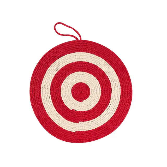 Avocado Cat Scratch Board Sofa Anti Scratch Wear Resistant Claw Device Red And White Round - Shop at LoveMi