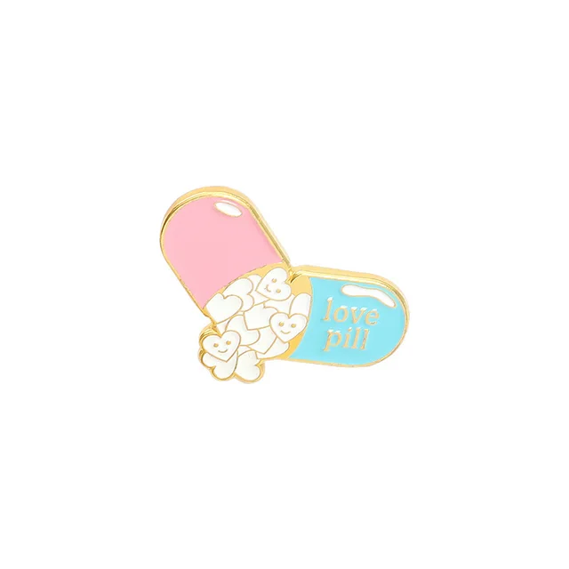 Capsule Medicine Styling Accessories Brooch Xz3566 - Shop at LoveMi