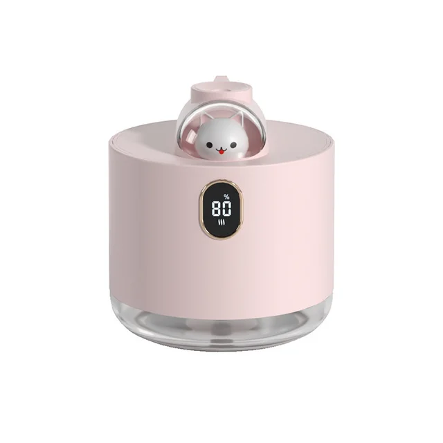 Spaceship USB Humidifier Desktop Office Mute Replenishment Pink - Shop at LoveMi