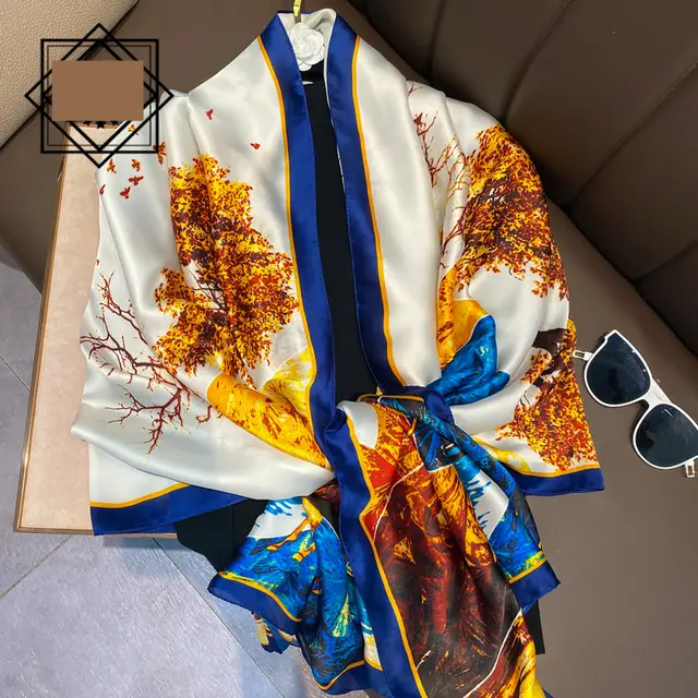 Summer Silk Women's Thin Section Fashion Lengthened Scarf Shawl 22207Main Image Color - Shop at LoveMi