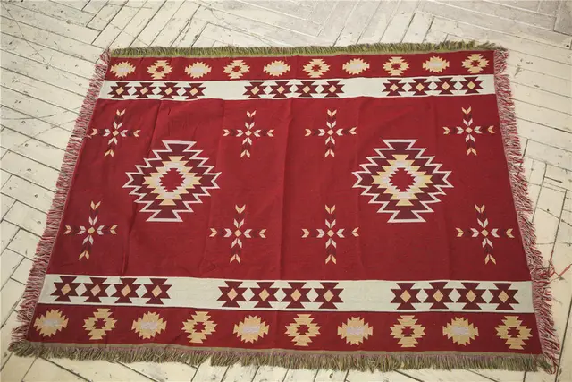 Ethnic Style Picnic Mat Moisture Proof Red - Shop at LoveMi