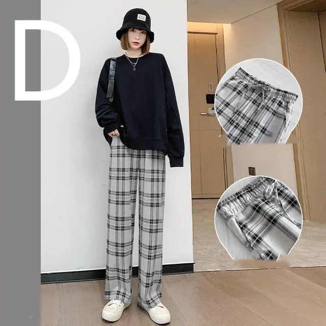 Women's Loose Straight leg Casual Plus Fleece Wide leg Trousers - Shop at LoveMi