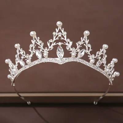 Fashion Crystal Diamond Bridal Wedding Hair Tiara Photo Color - Shop at LoveMi