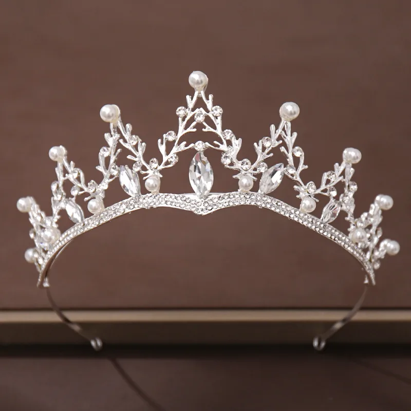 Fashion Crystal Diamond Bridal Wedding Hair Tiara Photo Color - Shop at LoveMi