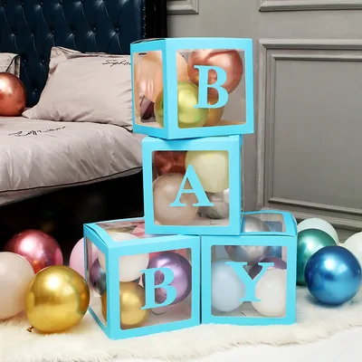 Transparent Balloon Box Birthday Scene Layout - Shop at LoveMi