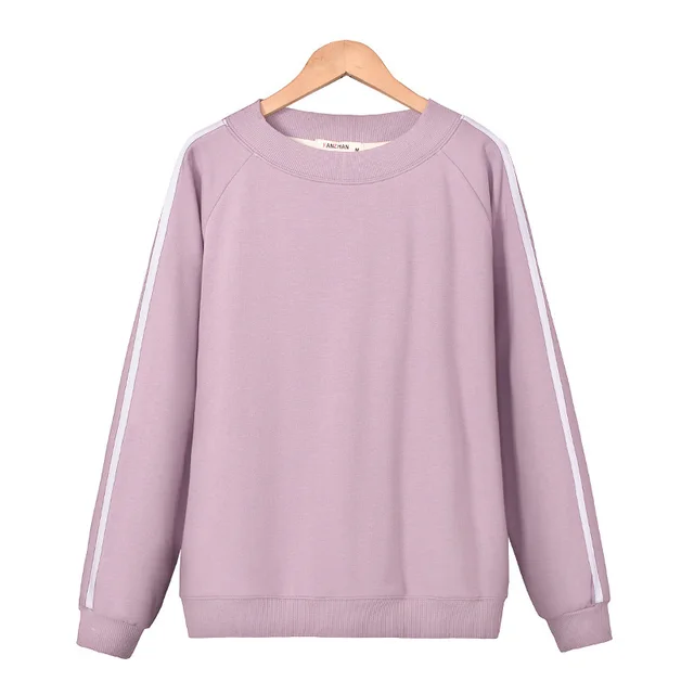 Long sleeved T shirt, Long sleeved Top, Cotton Two Stripes Purple - Shop at LoveMi