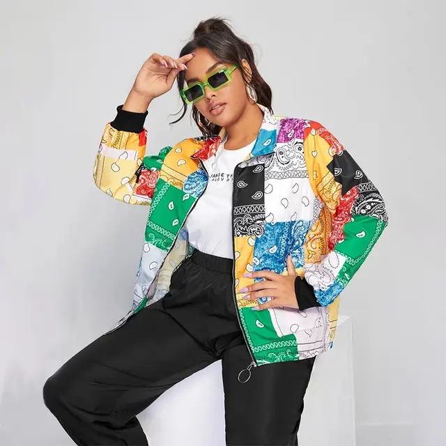 Plus Size Women's Clothing Color Trend In Autumn And Winter Color Contrast - Shop at LoveMi