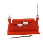 Auto Needle Threader DIY Tool Home Hand Machine Sewing Automatic Double-headed Thread Device For Elderly Household Accessories - Orange