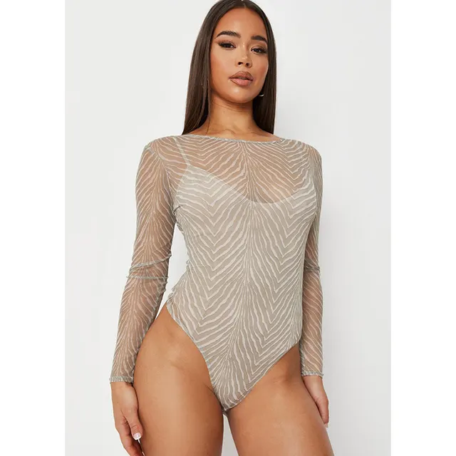 Fashion Slim See through Series Base Shirt Top Silver - Shop at LoveMi