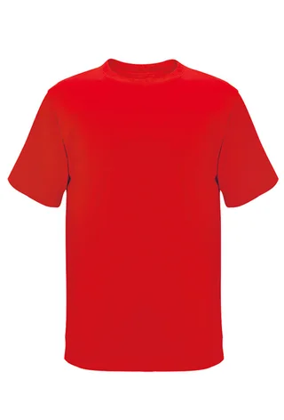 Summer Men's Cotton T-shirt Short Sleeve Solid Color - Orange