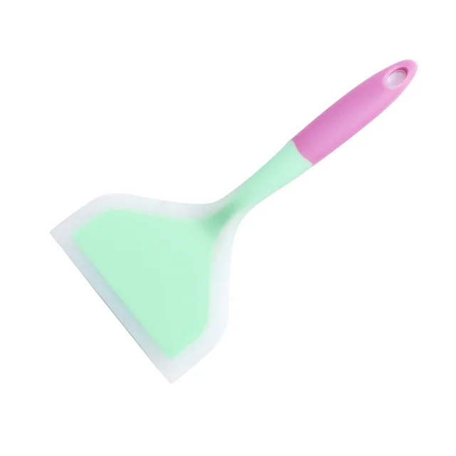Translucent Silicone Jade Spatula Non stick Frying Pan Spatula Purple Plus Light Green - Shop at LoveMi
